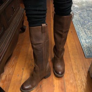 Textured Leather Lucky Brand Boots